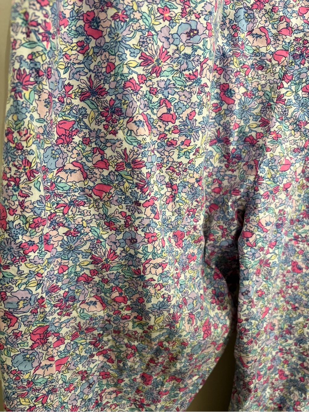 Like new Gap size L Women's floral lounge/sleep pants. Purple and pink. Cotton - Picture 6 of 9